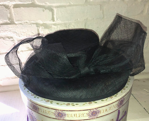 Black ladies hat large - ladies,