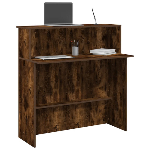 Walplus reception desk smoked - walplus,