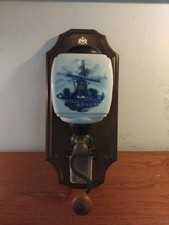 Vintage Delft wall mounted coffee grinder, blue & White,  Pottery,  Holland 