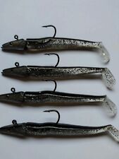 4 Sea Fishing Sand Eel Lures