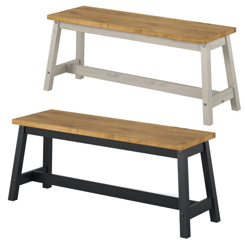 Dining bench solid pine - bench, rustic