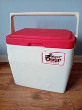 Coleman Super Oscar Coolbox Red & White Vintage Retro American Style Large Solid