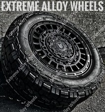 16" Black Adv Alloy Wheels Fits Ford Transit 280 350 High + All Terrain Tyres