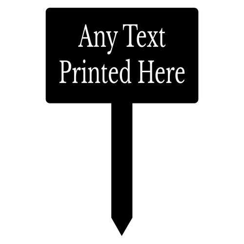 Personalised aluminium garden - aluminium,