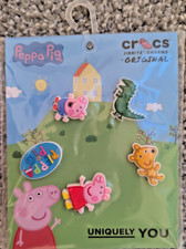 Crocs Jibbitz Peppa Pig 2  Colorful Charms OEM Factory Sealed 0-day Shipping.