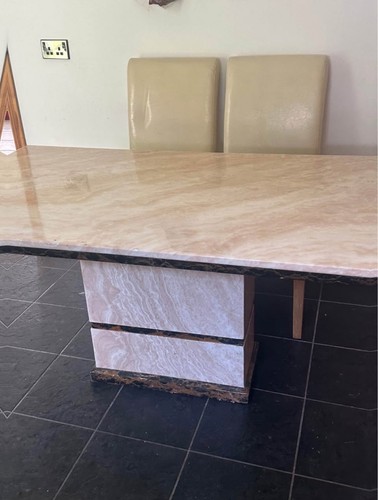 White cream marble dining - cream,