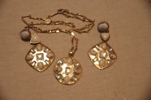 Stella dot matt gold stone - gold,