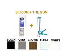 HA6 Silicone Sealant - RTV Marine Aquarium Safe Fish Tank Salt Water Seal + GUN