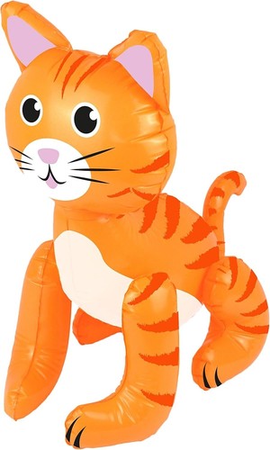 53cm inflatable ginger cat - 53cm,