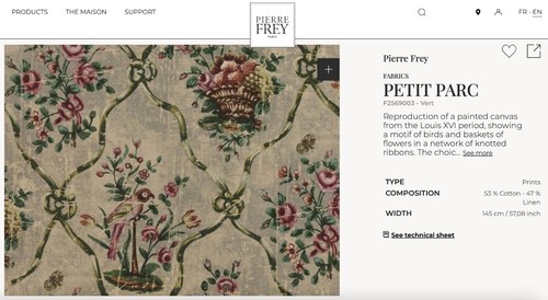Pierre frey designer fabric - pierre,