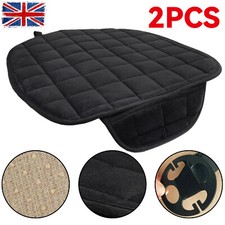 Universal 2pcs Car Front Row Seat Cover Pad Plush Lattice Protector Cushions Mat