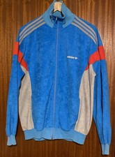 Adidas Vintage Ventex Track Top, Retro 80’s Velour, Size Large, Good Condition.