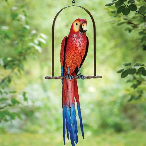 Tropical macaw parrot perched - tropical,