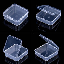 Mini Square Clear Plastic Small Box Jewelry Storage Container Beads Case Box  ♡