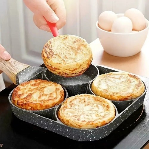 Hole omelet pan for burger - hole,