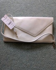 L K Bennett Leonie Ivory Patent Leather  Clutch Bag BNWT RRP £185