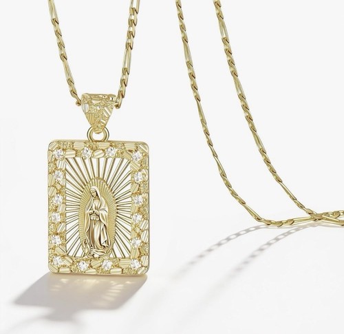14k gold virgin mary - gp,