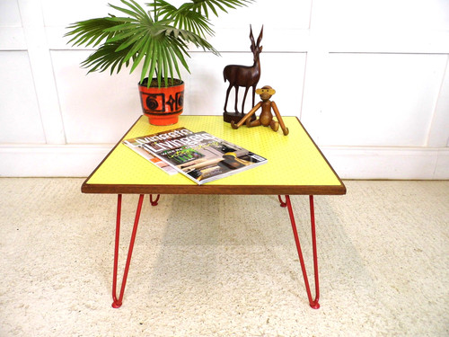 Vintage 1960s formica iroko - vintage,