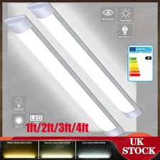 LED Batten Light 6500K Daylight Fluorescent Strip Light Slim Fitting Garage Lamp