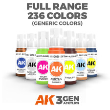 AK Interactive 3rd Gen 3G Acrylic Model Paint - FULL RANGE OF COLOURS