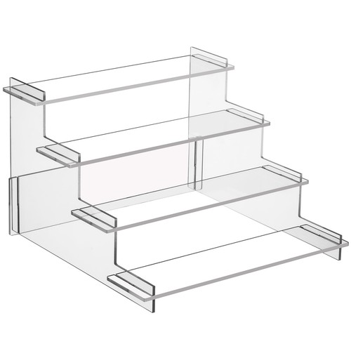 Tier acrylic display - 4-tier, risers
