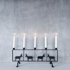 Vintage forged steel fire