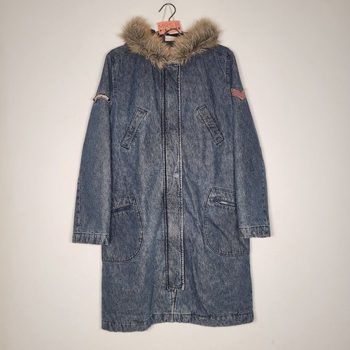 Lambretta womens denim parka - denim,