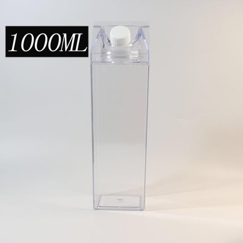 Reusable clear milk - milk, carton