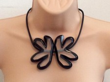 MARNI Resin & Leather Flower