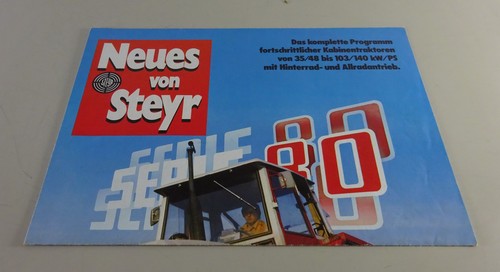 Steyr tractor folded - folded, brochure