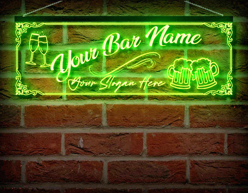 Custom home bar neon - custom,