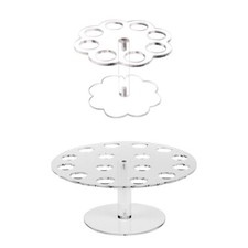 Ice Cream Stand 8/16 Holes Acrylic Waffle Cone Cupcake Dessert Storage