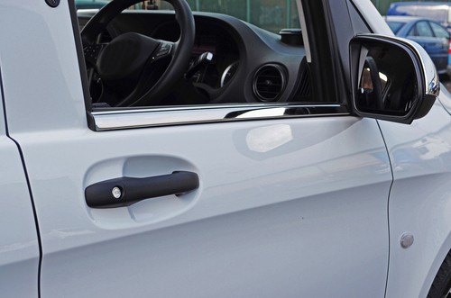Chrome side door window - door,