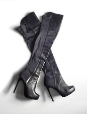 River Island Black Leather &