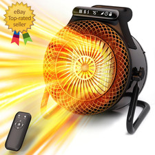 Outdoor Heaters for Patio 1500W Electric Garage Heater with Remote Thermostat 3S