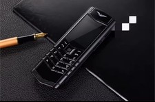 VERTU V10 Mobile Metal Black Luxury Bar Phone Dual Sim Copy Vertu Dumbphone