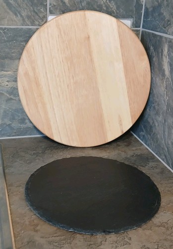 Wooden lazy susan cutting - lazy,
