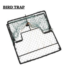 Bird Trap Humane Live Hunting Cage Trap for Small Birds Green Steel vidaXL