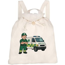 'Ambulance & Paramedic' Canvas Rucksack / Backpack (RK00042841)