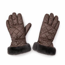 UGG Brown Leather Gloves