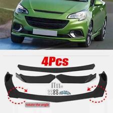 4PCS Gloss Front Bumper Lip Splitter Spoiler Body Kit For Vauxhall Corsa D E VXR