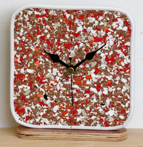New 14cm orange - clock,