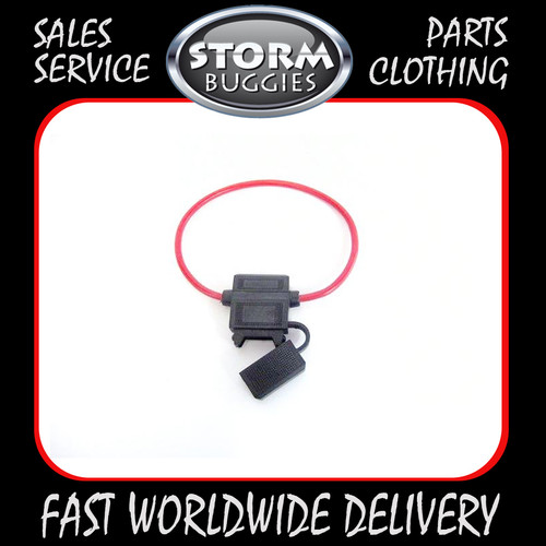 Blue fuse holder - (large),