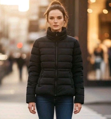 Zara black quilted - black,