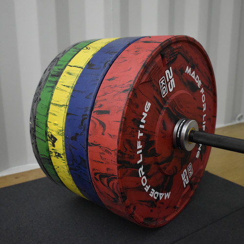 Bumper plate and barbell - , set