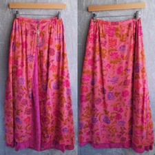 OILILY Mixed Floral Print Maxi Skirt Size 36 / S Boho Colorful Mother of Pearl