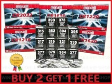 MAXELL Silver Oxide Watch Battery 1.55v Japan Made - BUY 2 GET 1 FREE