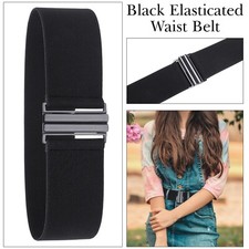 Vintage Women's Belt with Clasp 50mm Wide Elasticated Belt