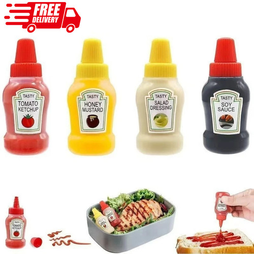 4pcs mini ketchup bottle - 4pcs,