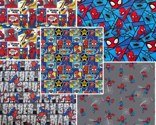 Spiderman cotton fabric - cotton,